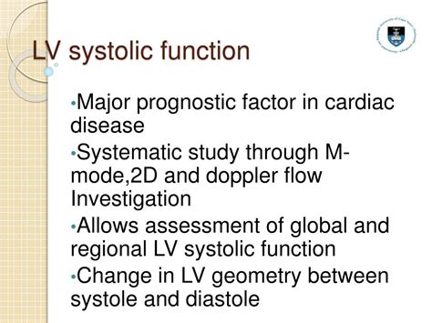 impaired lv systolic function meaning.